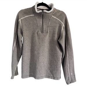 Kuhl Women’s Alfpaca Quarter Zip Fleece in Tan Size Medium